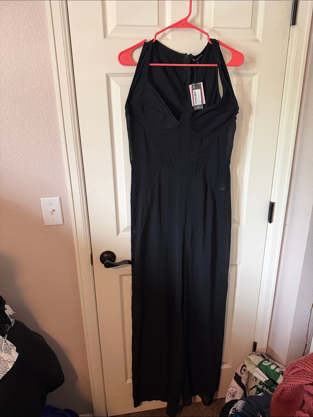 PrettyLittleThing Black Sleeveless Jumpsuit